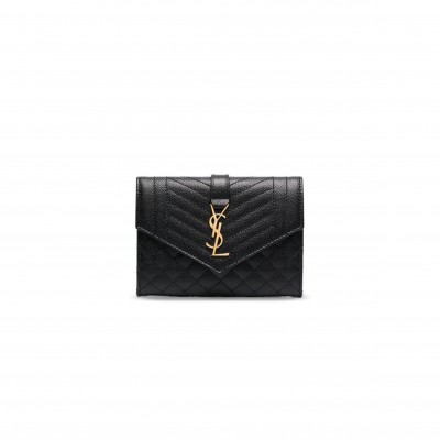 YSL MONOGRAM SMALL ENVELOPE WALLET 651026 (13.5*9.5*3cm)